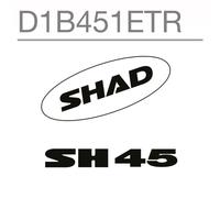 SHAD SH45 Replacement Sticker (White)