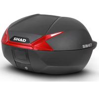 SHAD SH47 Red Topcase, black