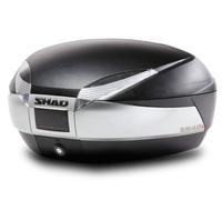 Shad Sh48 Premium Top Case Black,Silver