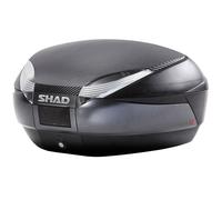 SH48 Dark Grey Topcase Set + Dark Grey Cover + Backrest, grey