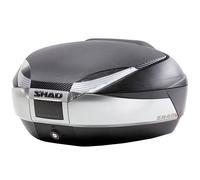 SHAD SH48 Titanium Topcase Set + Carbon Cover + Backrest