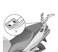 Shad Honda Vfr800/vfr800 Vtec Top Case Rear Fitting Black unisex