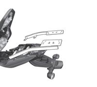 Shad Yamaha Diversion Xj6 Abs Top Case Rear Fitting Black