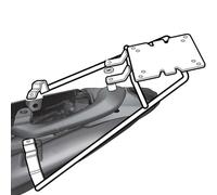 Shad Keeway Rkv 125/150/200s/200s Factory&generic Code 125 Top Case Rear Fitting Grey