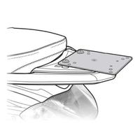 Shad Piaggio Liberty 50/125 Top Case Rear Fitting Black