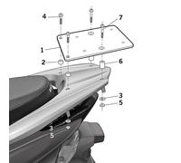 SHAD Top Master Topcase Fitting, black