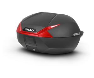 Shad Topcase SH47 Carbonlook Cover RED CARBON LOOK COVER