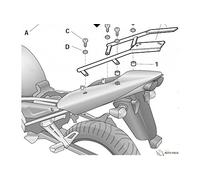 Shad Top Box Fitting Kit Yamaha Fazer 1000 2001-2005
