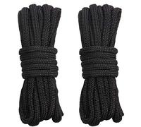 Shaddock Double-Braided Nylon Dock Lines -25ft/50ft Premium Docking Lines with 12 inch Eyelet Boat Mooring Line Anchor Rope Dia: 3/8 inch 1/2 inch 5/8 inch(1/2inch-25ft-2pcs)