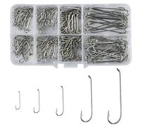 Shaddock Fly Fishing Hooks Set - 350pcs/box High Carbon Steel Fly Tying Fishing Hooks for Freshwater Game Fish Size #2, #4, #12, #14, #16