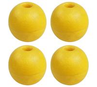 SHADDOCK Rope Floats Marine Buoy Float, 4pcs Fishing Marker Buoy EVA Yellow Boat Accessory Kayak Canoe Drift Anchor Floating Ball for Tow Rope Throw Line Dock Marine Accessories(HY-7, YELLOW)