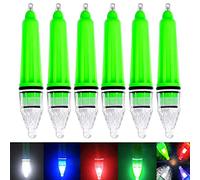 SHADDOCK Underwater Fishing Light Deep Drop Waterproof Night Fishing Lamp 6pcs Attracting Bait Lure Fishing Tools Blinking Light 17cm/12cm(Multi-17cm)
