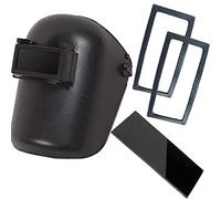 Shade 10 Glass 1 EACH Flip up front Black Plastic 2PCS Replacement Retainer Spring 4 1/2" X 5 1/4" welding lens for Welding Helmets Firm Helmets Retaining Spring for 4¼" x 2" (108 x 50 mm)