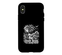 Shade Beside The Sacred River Palm Tree Scene Case for iPhone X/XS