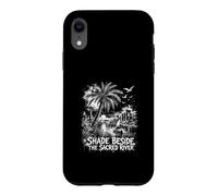 Shade Beside The Sacred River Palm Tree Scene Case for iPhone XR