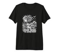Shade Beside The Sacred River Palm Tree Scene Premium T-Shirt