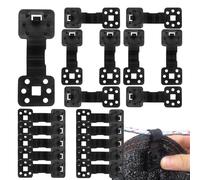 Shade Cloth Clip - Fabric Clamp Set, Heavy Duty Round Windproof Mounting Brackets, Reusable Sailing Awning Hardware | Canopy Accessories for Patio, Backyard, Farm, Outdoor