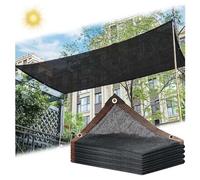 Shade Cloth for Plants Black Shade Netting 85% UV Protection Various Sizes 2x2m 3x3m 3x5m 4x5m 4x6m Sunshade Sail with Grommets Outdoor Canopy Cover