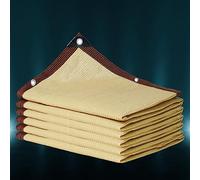 Shade Cloth, Sun Protection Netting, Garden Plant Cover, for Terrace & Fence, Breathable Outdoor Canopy, Beige 4x7m, UV Resistant Outdoor Shade Solution