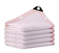 Shade Cloth White, 75% Shading Mesh Shade Tarp, UV Protection Shade Netting, for Plants Pergola Carport Patio Kennel Outdoor Mesh Fabric with Grommets(4x4.0m/13.1x13.1ft)