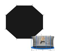 Shade Cover for 8-16ft Trampoline - Sun-Protection Canopy for Outdoor Backyard Playground - Easy to Install Sunshade