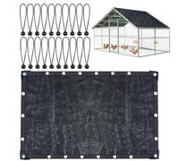 Shade for Chicken Coop, Chicken Coop Roof with Ball Cords, Netting Mesh Shade Cloth Breathable Screen Cloth for Patio Porch Backyard Garden Greenhouse Balcony Yard