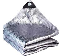 Shade Net,Aluminet Shade Cloth,Aluminium Foil Reflective Thermal Insulation Sun Protection Anti-UV 99% Shade Cloth,For Garden Patio Sun-Block Mesh Pergola Cover Canopy Plant (2x5m/6.6x16.4ft)