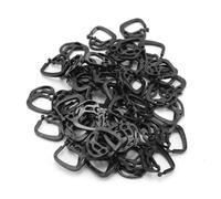 Shade Net Clip Clamp Trellis Garden Flower Vegetable Vine Fixed Clip Plant Support High Strength Durable Black 50Pcs Greenhouse Gardening Tool