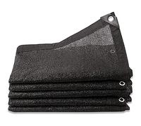 Shade Netting 60% Sunblock Shade Cloth - Black Bulk UV Resistant Fabric Mesh Tarp for Greenhouse Plant Shade Net Taped Edge with Grommets Included Black 4-Pin Breathable (3mx5m/9.8ftx16.4ft)