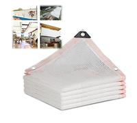 Shade Netting，，UV Resistant White Shade Cloth for Garden & Plant Protection, Breathable Mesh Canopy with Grommets, Taped Edge, Available in 1x2m/3.3x6.5ft, 1x3m, 2x7m, 5x5m, 8x15m Sizes