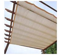 Shade Sail Rectangle 1x1m,2x3m Waterproof Sun Shade Sail Outdoor Canopy Awning Block Patio and Pergola Cover,Sand color 1m,2m,3m,4m)