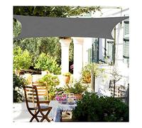 Shade Sails Sun Shade Sail Waterproof Rectangle UV Block Weather Resistant Sunscreen Awning for Outdoor Garden Patio Summer Cool Party Beach Parking, Gray