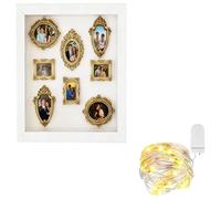 Shaded Frame - Decorative Ornament Wall Mounted, Shadow Box with Mini Frame, for Parties, Weddings, Birthdays, Mother, Girlfriend, Family and