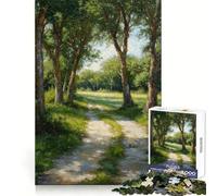 Shaded Path 1000 Piece Jigsaw Puzzles for Adults Memory Boost Family Joy Pattern Assembly Santa Wish Pick 50x75cm