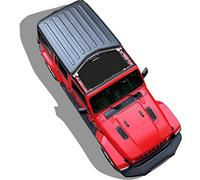 Shadeidea Sun Shade for Jeep Wrangler JL Unlimited 2 Door and 4 Door (2018-Current) Front-Black Mesh Screen Sunshade JLU SAHARA RUBICON SPORT S Top Cover UV Blocker with Grab Bag-10 Years Warranty