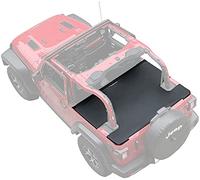 Shadeidea Wrangler JL Jeep 2-Door Rear Trunk Tonneau Cover ● Tailgate Vinyl Cover (2018-Current) New Model Robicon Sahara Sport S (Black) - 3 Years