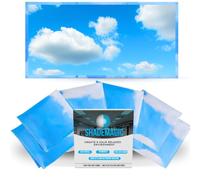 ShadeMagic Fluorescent Light Covers for Classroom Office - Light Filter Pack of (4); Eliminate Harsh Glare That Causing Eyestrain and Head Strain. Light Diffusers (4)