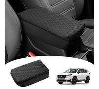 Shademax Custom Fit for Center Console Cover Honda CR-V 2023 Armrest Cover Center Console Pad PU Leather Armrest Seat Box Cover Protector CR-V Accessories Anti-Scratch Black