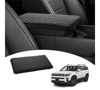 Shademax Custom for 2024 2025 2026 Hyundai Santa Fe Center Console Cover Armrest Cover Santa Fe Hybrid Accessories Arm Rest Cushion Pad Leather Middle Console Cover Armrest Seat Box Protector
