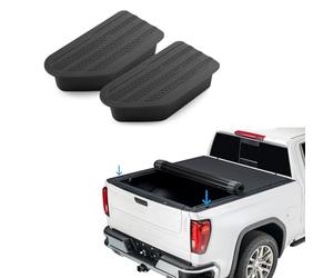 Shademax Stake Pocket Covers Custom Fit for 2019-2024 GMC Sierra and Chevy Silverado Accessories Truck Bed Rail Hole Plugs Stake Pocket Caps Cover (Set of 2)