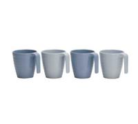 Flamefield 4-Piece 'Shades of Blue' Melamine Camping Picnic Mugs Set