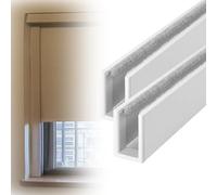 shading strip Aluminum Window Side Shading Strips 20 25 30 35 40 45 50in Length, Light Blocking Strips for Window Shades And Blinds, Block Light Along The Sides(White,58 in)