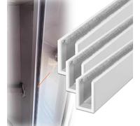 shading strip Light Blockers for Sides of Blinds 72 Inches, U Shaped Window Side Shading Kit, Sleepy Time Tracks Light Blocking Strips(White-3 packs,23 in (58.4 cm))