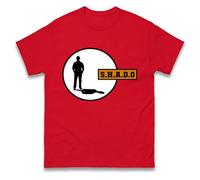 Shado T-Shirt, Mens Retro, UFO Sci Fi Gerry Anderson TV Show, UFO TV Show T-Shirt Red