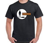 Shado UFO Sci Fi Graphic Tee Shirt Mens Short Sleeve Cotton T-Shirt Fashion T Shirt Casual Tops Clothing Black