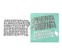 Shadow 26 Capital English Letters Metal Cutting Dies for Card Making
