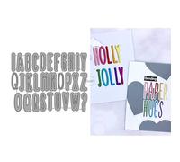 Shadow 26 Capital Letters Metal Cutting Dies for Card Making
