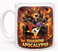Shadow Apocalypse Rockstar Fox Guitar Coffee Cup Gift Mug