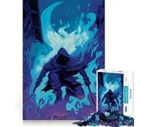 Shadow Assassin in A Flaming Alley for Adults 1000 Piece Puzzle Mind Exercise Toy Gentle Leisure Design Assembly Seasonal Gift 38x52cm