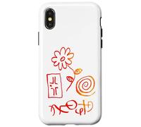 Shadow Awakening Surreal Hand Drawn Symbols T Shirt Case for iPhone X/XS